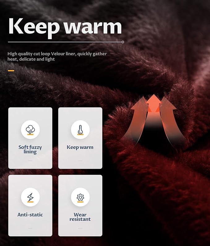 CREATMO US Men's Mountain Waterproof Ski Jacket - Windproof Snowboarding Warm Winter Coat Raincoat