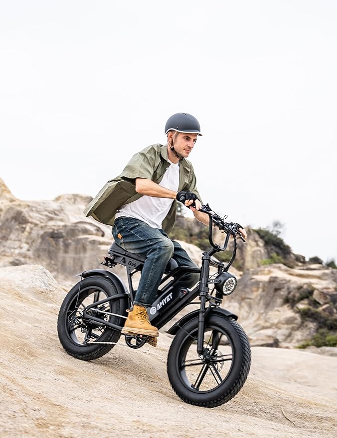 V9-G60 Peak 1500W Ebike, 48V 20Ah(960WH) Removable Battery, 72Miles &32MPH,20" Fat Tire Dirt Bike,7 Speed Gears,Dual Shock Absorber, Adults Electric Bike for Mountains, Snow, Sand, Road