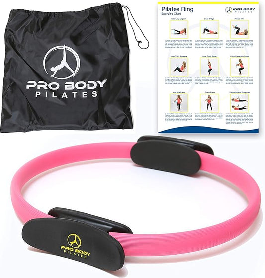 ProBody Pilates Fitness Circle – 14 Inch Pilates Ring for Focusing on Toning Inner Thighs, Arms, and Core