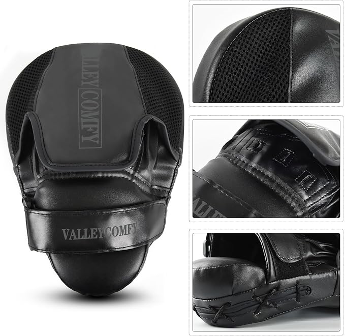 Valleycomfy Boxing Punching Mitts,Boxing Pads Mitts for Men,Ideal for Boxing Training,Kickboxing,Martial Arts