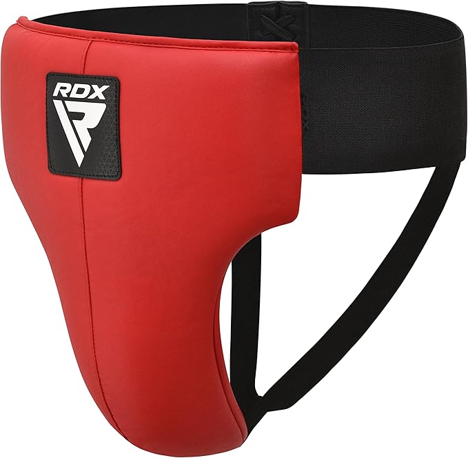 RDX Groin Protector for Boxing, Muay Thai, Kickboxing and MMA Training, Maya Hide Leather Abdo Gear for Martial Arts , SATRA Approved Abdominal Guard for Karate and Taekwondo