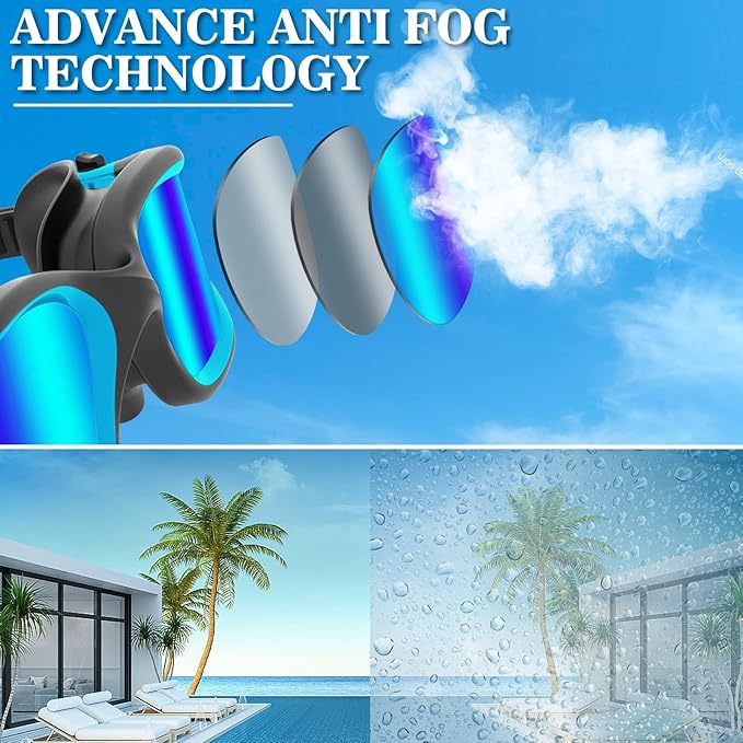 WIN.MAX Polarized Swimming Goggles Swim Pool Goggles Anti Fog Anti UV No Leakage Clear Vision for Men Women Adults Teenagers