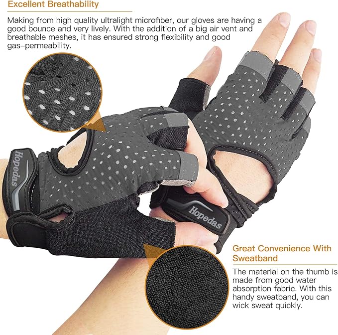 Workout Gloves Weight Lifting Gloves Palm Support Protection for Men Women, Exercise Gloves Sports for Training, Fitness, Gym,