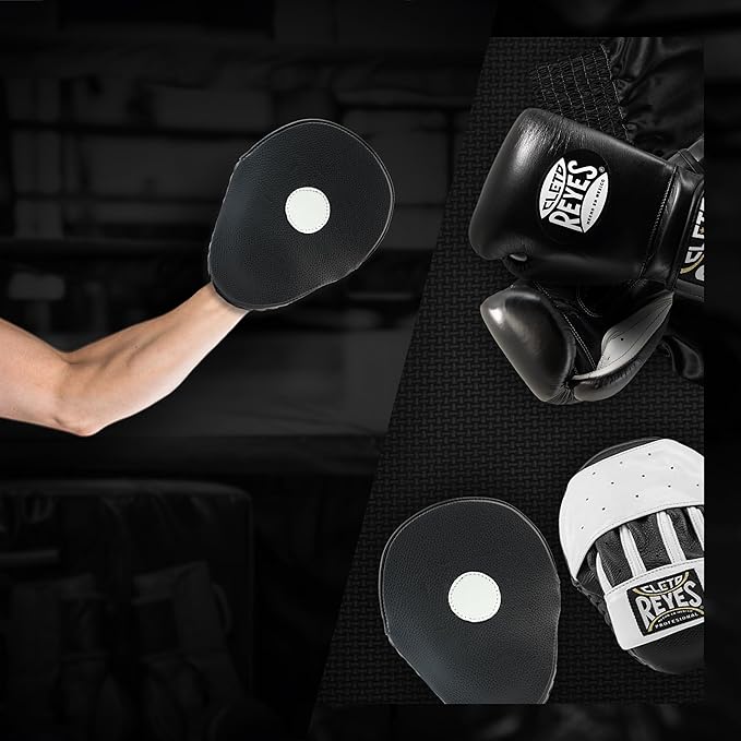 CLETO REYES Boxing Punching Mitts, Focus Sparring Striking Training Punch Pads, MMA, Kickboxing, Muay Thai, Leather