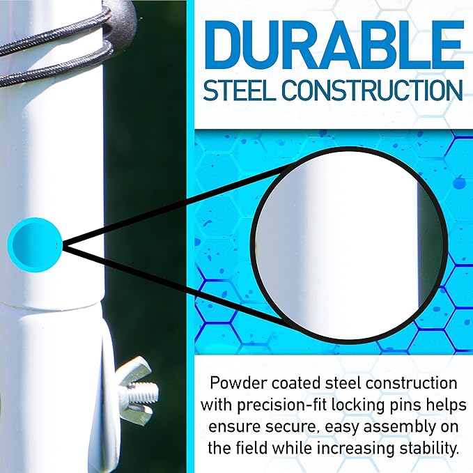 Franklin Sports Soccer Rebounder - Tournament Steel Rebounding Net - Perfect for Backyard Practice and Training - 12' x 6' & 6' x 4'