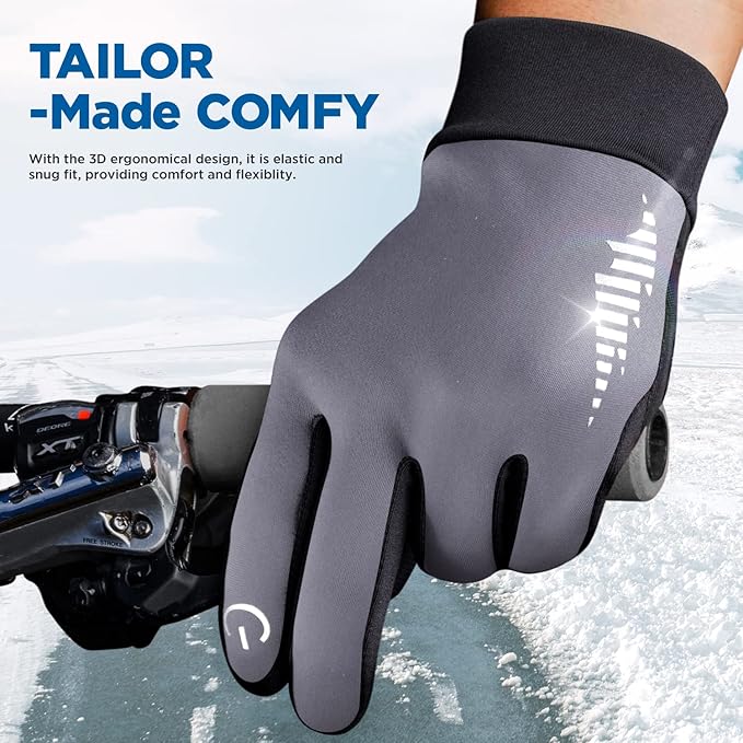 SIMARI Winter Gloves Women Men Ski Snow Gloves Liner Thermal Warm Touch Screen, Suit for Running, Cycling, Biking, Hiking, Driving, Walking, Typing, Freezer Work, Sports, Soccer, Shooting, Gaming 102