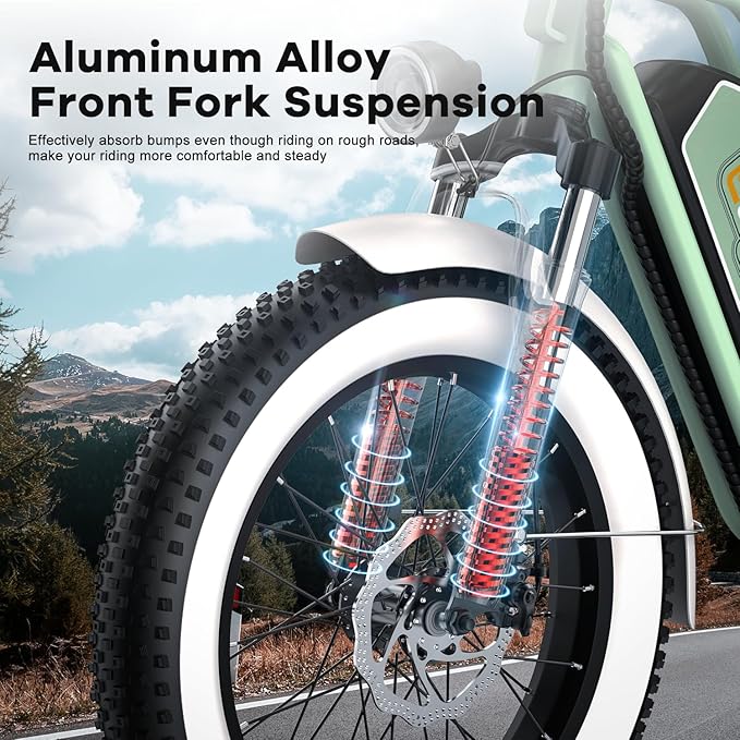 Electric Bike for Adults, 20"x 4" Fat Tire 35MPH Ebike, 1450W Peak Mountain Bike with 48V 20AH Removable 960WH Battery, 80 Miles Max Range Hydraulic/Mechanical Disc Brake 7-Speed Electric Bicycle