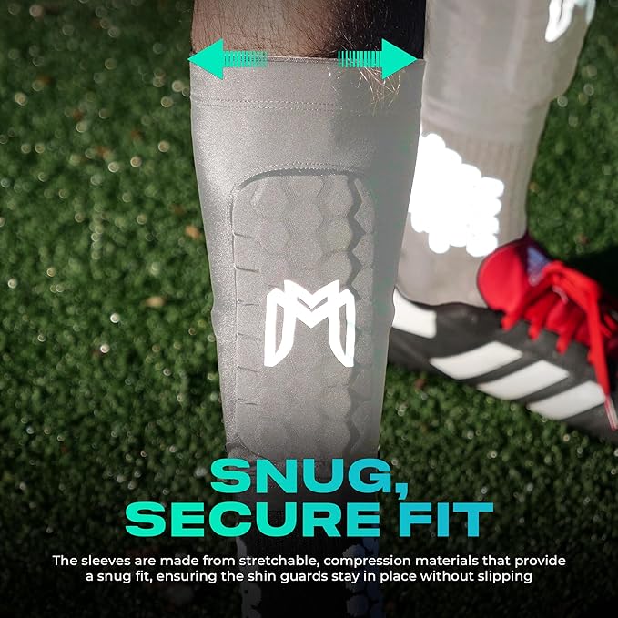 Mini Shin Guards Soccer – Built in Shin Pad Sleeves for Mens, Women, Teens - Small Shin Guards - Lightweight, Breathable Shin Defender Leg Protection