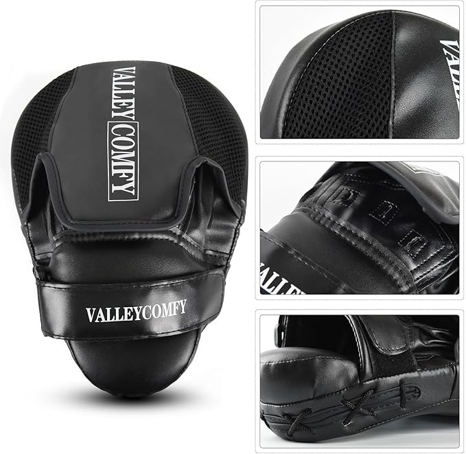 Valleycomfy Boxing Punching Mitts,Boxing Pads Mitts for Men,Ideal for Boxing Training,Kickboxing,Martial Arts