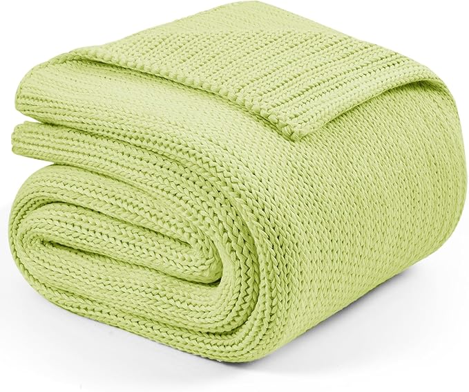 L'AGRATY Knitted Weighted Blanket - 48"x72" 15lbs Cooling Chunky Knit Heavy Blanket for Adults Braided Crochet Throw Thick Cable Yarn Knit Decorative No Beads Evenly Weighted Machine Washable