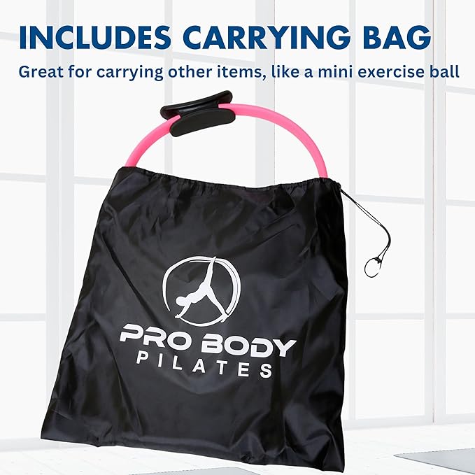 ProBody Pilates Fitness Circle – 14 Inch Pilates Ring for Focusing on Toning Inner Thighs, Arms, and Core