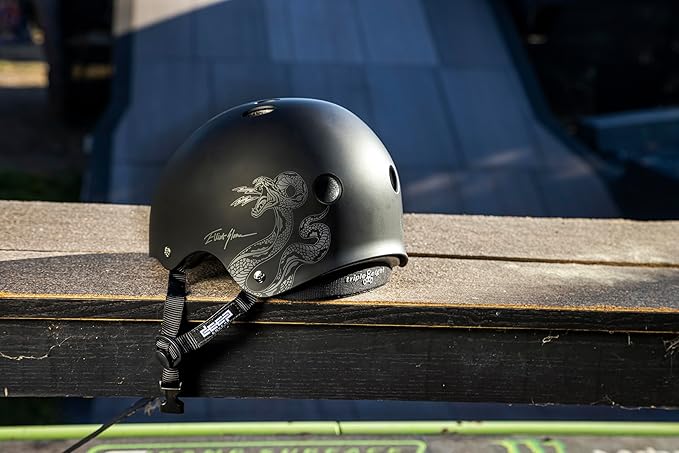 Triple Eight Deep Cover Helmet - Ideal for Skateboarding, Bicycling, BMX, and Roller Skating