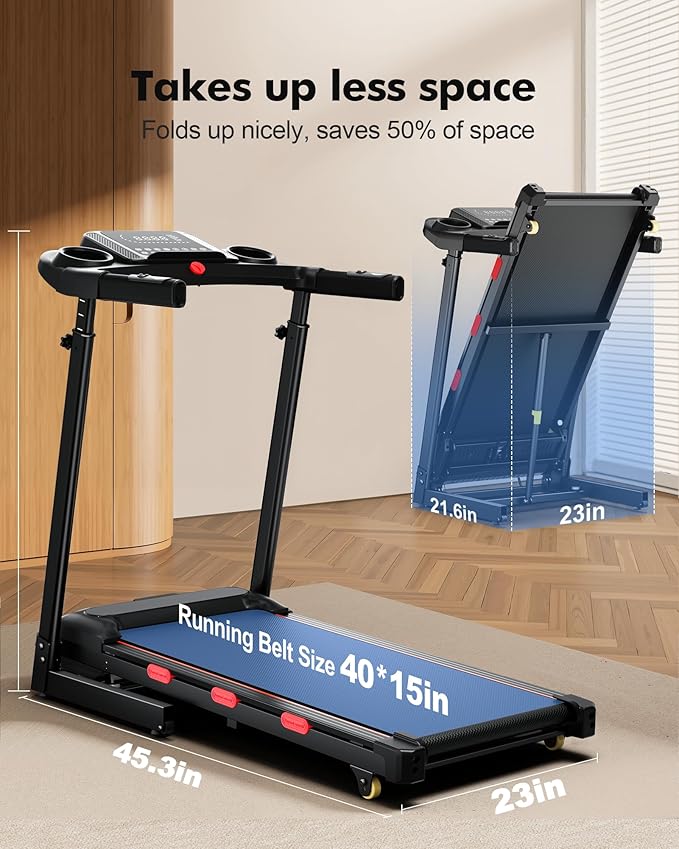 8.7MPH Walking Pad Treadmill for Home with Incline, 3.5HP Real Brushless Treadmill with Incline 350 lb Capacity, Double Deck Running Desk Treadmills Support App and Pre-Set Mode