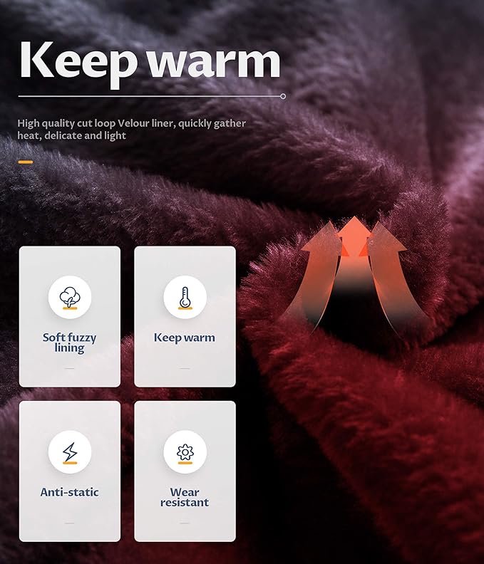 CREATMO US Men's Mountain Waterproof Ski Jacket - Windproof Snowboarding Warm Winter Coat Raincoat