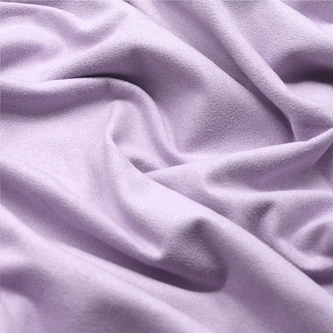 Eunzel Hot Yoga Towel, Super Absorbent Yoga Mat Towel Soft Suede Microfiber Non-Slip Towel for Bikram Pilates and Yoga Mats 72" x 26.5", Taro Purple