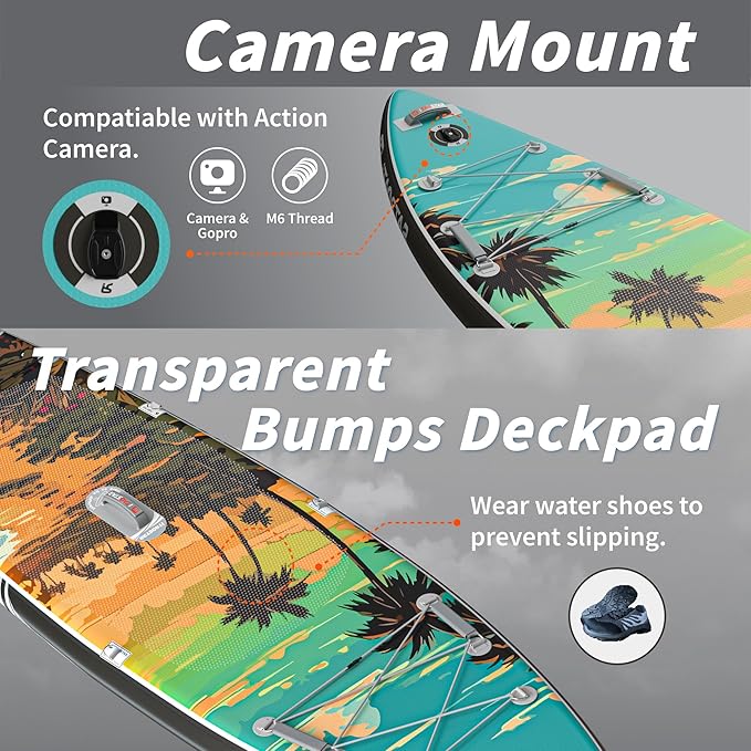 Novelty 11'6" x 35" Extra Wide SUP for Enhanced Stability - Inflatable Stand Up Paddle Board - Premium Paddle Board Kit for Adults & Youth - All Skill Levels - Includes SUP Accessories