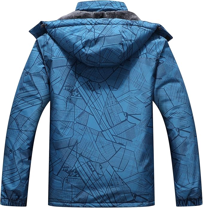OTU Men's Waterproof Ski Jacket Snowboarding Windbreaker Warm Winter Hooded Mountain Snow Coat