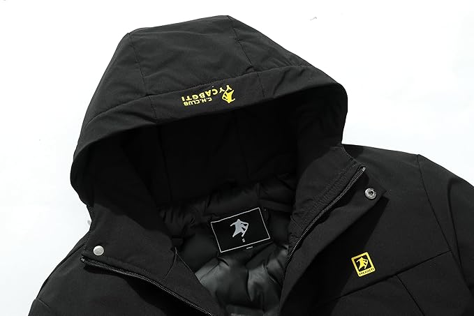 Men's Warm Winter Coats Waterproof Ski Jacket Windproof Snow Coat Mountain Windbreaker Hooded Raincoat