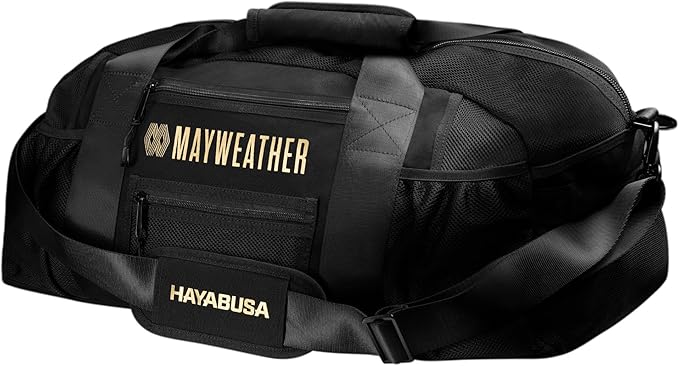 Hayabusa Mayweather Mesh Gym Bag - Black/Gold, 70L