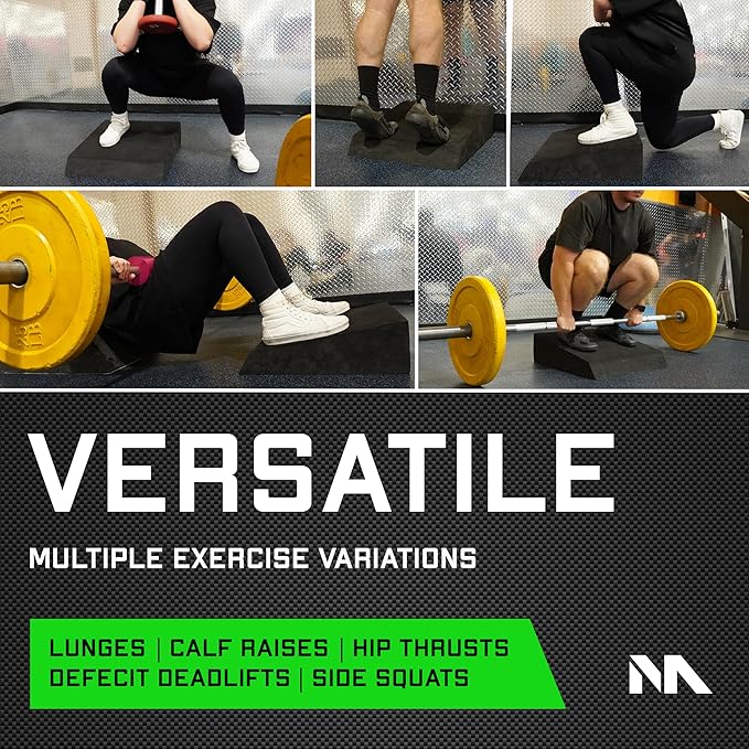 Slant Board Foam Block - Rdl Workout Equipment Gym Wedge - Exercise Step Platform For Glute Growth Booty Builder - Calf Stretcher Gym Accessories Women - Deadlift Platform Lunge Machine Weight Lifting