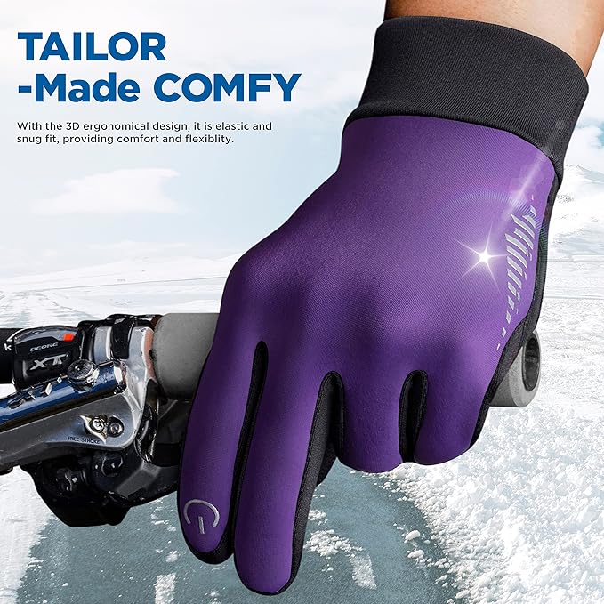 SIMARI Winter Gloves Women Men Ski Snow Gloves Liner Thermal Warm Touch Screen, Suit for Running, Cycling, Biking, Hiking, Driving, Walking, Typing, Freezer Work, Sports, Soccer, Shooting, Gaming 102
