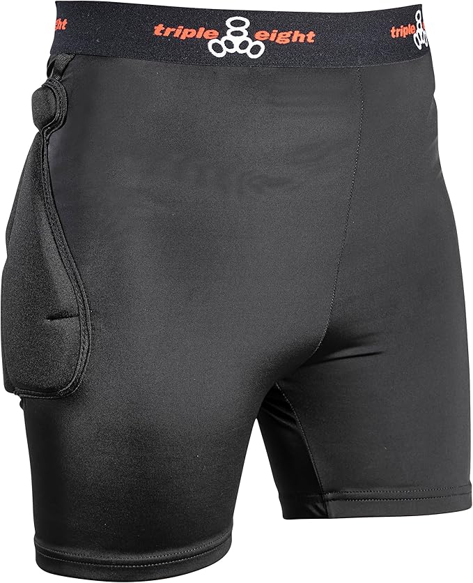 Triple Eight Bumsaver Padded Shorts for Skateboarding, Roller Skating, Roller Derby, Inline Skating, Snowboarding and Skiing