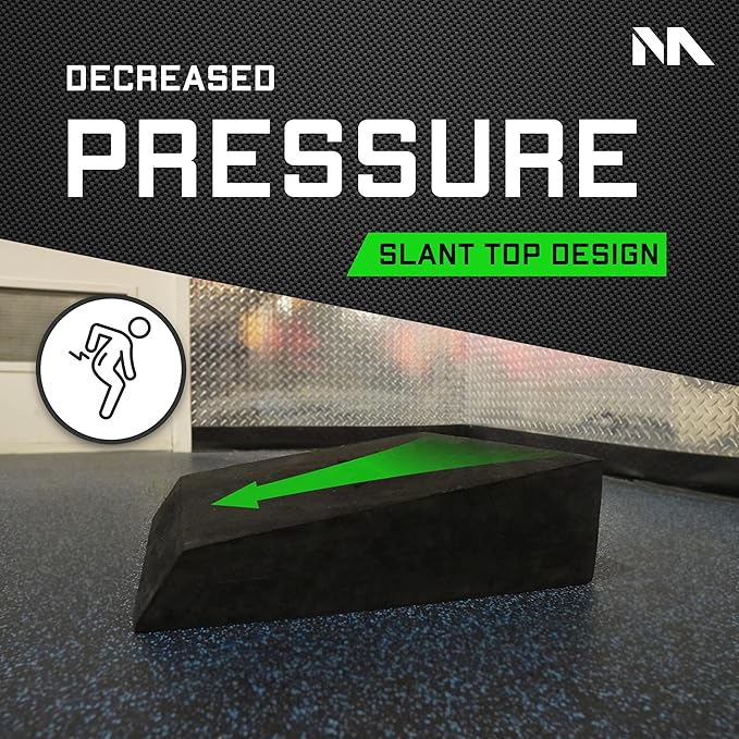 Slant Board Foam Block - Rdl Workout Equipment Gym Wedge - Exercise Step Platform For Glute Growth Booty Builder - Calf Stretcher Gym Accessories Women - Deadlift Platform Lunge Machine Weight Lifting
