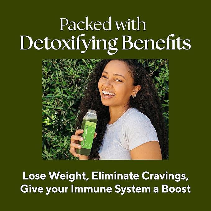 Raw Generation 5-Day Lower Sugar Cleanse - Boost Digestion & Eliminate Bloating/Gut, Colon, Liver/Less Sugar & 35gProtein Daily/Non-GMO, 100% Plant-Based Juices