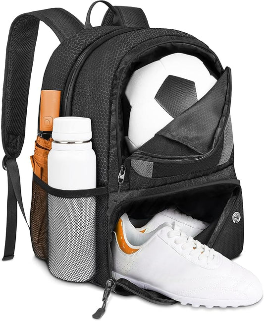 YOREPEK Soccer Backpack,Soccer Bag with Ball Holder, Water resistant Sport Equipment Bags Fit Basketball Volleyball Football