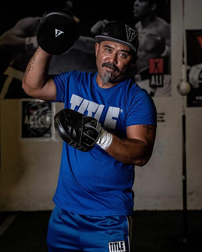 Title Boxing Punch Mitts 2.0, Black - Boxing Pads, Muay Thai Pads, MMA Equipment, Kickboxing - 6.5*6*1"