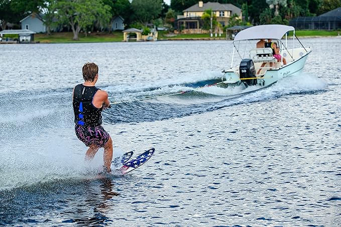 O'Brien Celebrity 68" Combo Waterskis ??Versatile Water Skis for All Skill Levels with Adjustable X-7 Bindings & Durable Construction