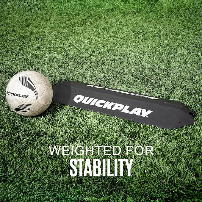 QUICKPLAY Goalkeeper Deflection Ramp - Enhance Reflexes & Hand-Eye Coordination - Heavy-Duty Rubber Construction - Portable Design for Coaches & Players