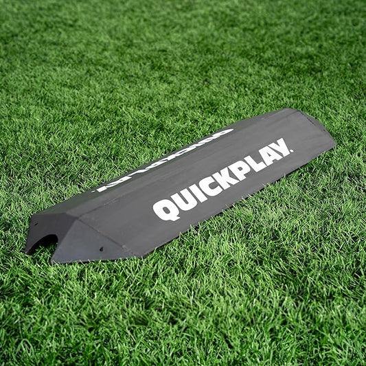 QUICKPLAY Goalkeeper Deflection Ramp - Enhance Reflexes & Hand-Eye Coordination - Heavy-Duty Rubber Construction - Portable Design for Coaches & Players