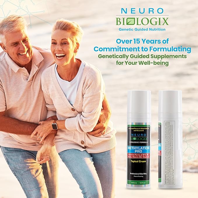 Methylation Pro Topical Cream - Advanced Methylation Support with Methyl Folate, B6, D3 & K1 for Mood, Focus, Energy & Overall Well-Being - Transdermal Vitamin Supplement for Better Absorption