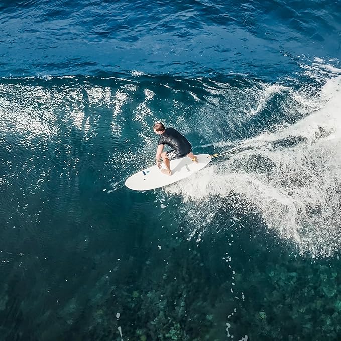 TAHE 7'2" Comet Tough-Tec Surfboard – Durable, Lightweight & Easy to Progress On | Stable, Forgiving Ride for Beginner to Intermediate Surfers | Made in France for Long-Lasting Performance