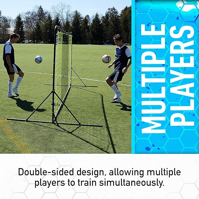 Franklin Sports Soccer Rebounder - Tournament Steel Rebounding Net - Perfect for Backyard Practice and Training - 12' x 6' & 6' x 4'