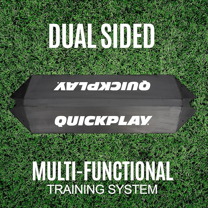 QUICKPLAY Goalkeeper Deflection Ramp - Enhance Reflexes & Hand-Eye Coordination - Heavy-Duty Rubber Construction - Portable Design for Coaches & Players