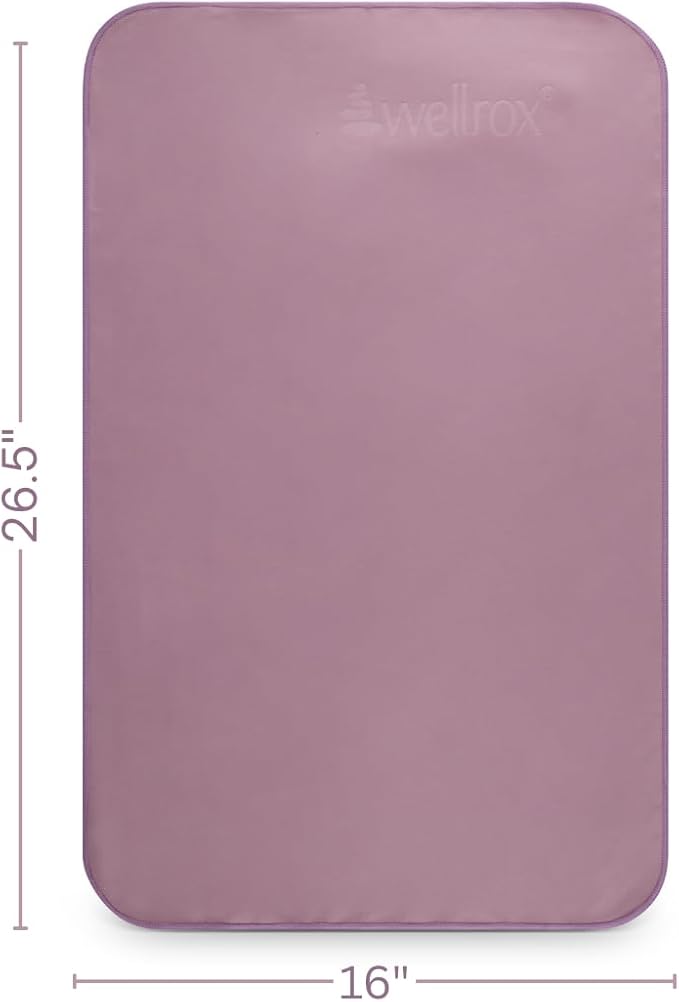 Yoga Towel Non Slip - Hand & Mat Towel for Yoga, Pilates & Fitness (Lavender)