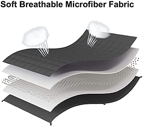 Weighted Blanket (15lbs 60"x80" Queen Size) Cooling Breathable Microfiber Material with Glass Beads Big Heavy Blanket for Adult All-Season Summer Fall Winter Soft Thick Comfort