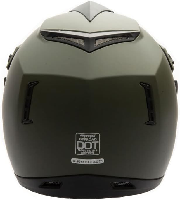 MMG Adult Motorcycle Off Road Helmet DOT - MX ATV Dirt Bike Motocross UTV - with Goggles