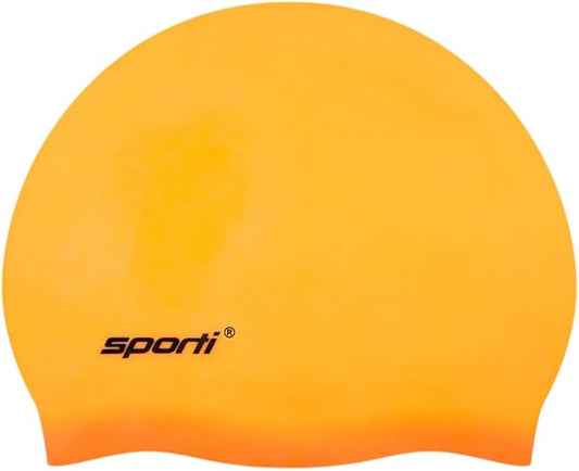 Sporti Silicone Swim Cap for Kids, Unisex Youth Swimming Cap, Protection Bathing Caps for Your Children, Aged 2-10
