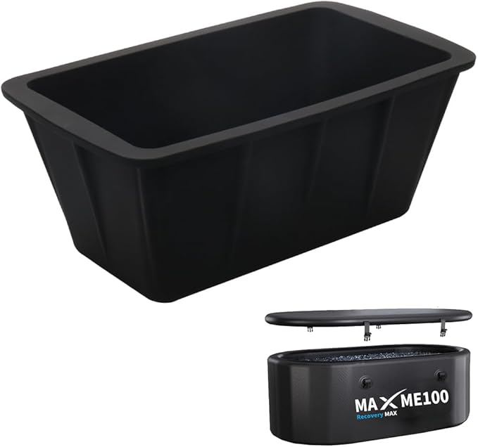[2025 Upgraded] XL Ice Bath Plunge Tub Ice Mold With Built-in Stainless Steel (Without Lid)