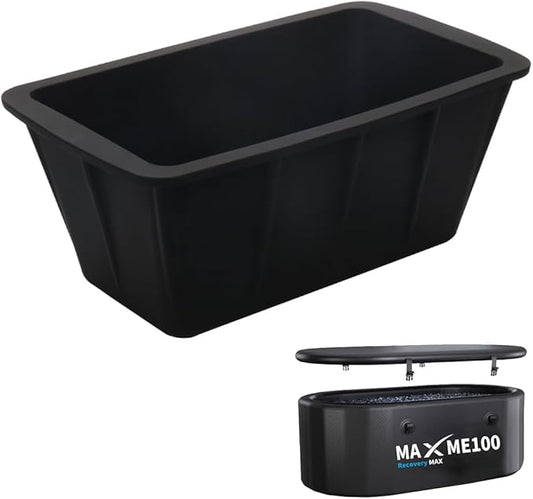 [2025 Upgraded] XL Ice Bath Plunge Tub Ice Mold With Built-in Stainless Steel (Without Lid)