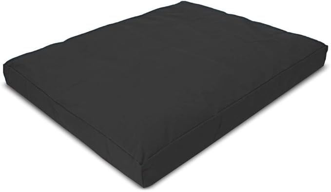 Bean Products Meditation Cushion - Zabuton Meditation Pillows for Sitting on Floor, Yoga Cushion, Cotton Yoga Pillow, Zen Kneeling Prayer Pad- Made in USA - Premium 32x26x3, Black