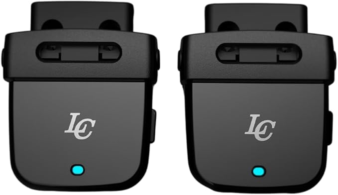 LC LaceClips Smart Activity Tracker - Shoe-Mounted Step Counter for Walking & Sports Performance Monitor - Track 25+ Activities, Jumps & Calories with App - No Subscription Required (Black)