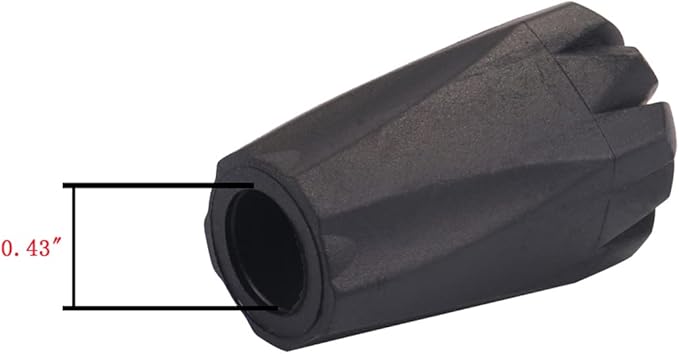 Trekking Pole Accessories Extra Thick and Wear Resisting Rubber Tips Snow Support Mud Support for Hiking Poles for All Common Trekking Poles, Hiking Sticks, Nordic Walking Poles with a Inner Diameter of 11mm/0.43"