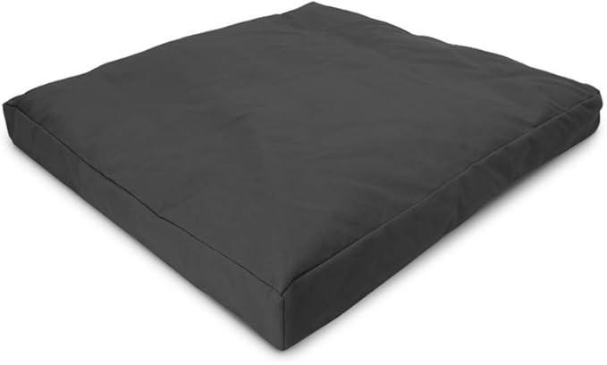 Bean Products Meditation Cushion - Zabuton Meditation Pillows for Sitting on Floor, Yoga Cushion, Cotton Yoga Pillow, Zen Kneeling Prayer Pad- Made in USA - Standard 24x24x2, Black
