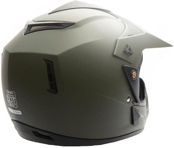 MMG Adult Motorcycle Off Road Helmet DOT - MX ATV Dirt Bike Motocross UTV - with Goggles