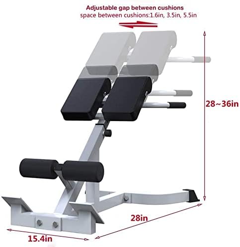 ComMax Roman Chair Back Hyperextension Bench Adjustable Back Exercise Machine Home Gym Workout Equipment for Abs and Glute