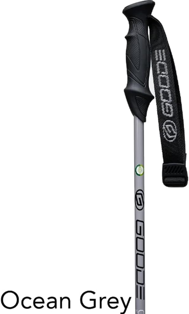 GOODE Carbon Neutral Ski Poles – Ultra-Lightweight & Durable Eco-Friendly Composite – High-Performance Shock Absorbing Downhill Ski Poles for Men & Women - Pair